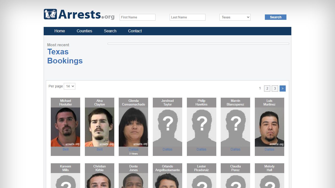 Texas Arrests and Inmate Search